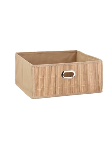 relaxdays 5 x Aufbewahrungskorb in Natur - (B)31 x (H)14 x (T)31 cm