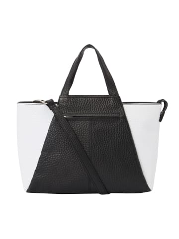 VLD VOi Leather Design Hirsch Shopper Tasche Leder 31.5 cm schwarz-weiss