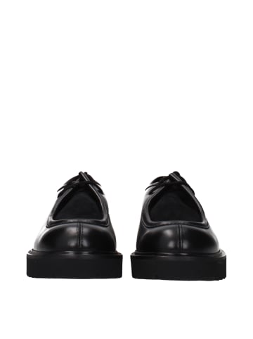 Max Mara Schwarz Leder Oxford-Schuhe und Derby-Schuhe