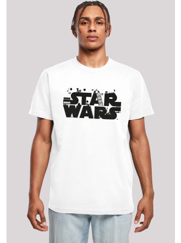 F4NT4STIC T-Shirt Star Wars Minimalist Logo in weiß