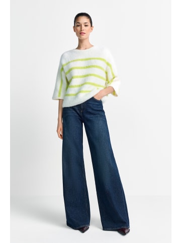 Rich & Royal Crew NK Stripes Cropped in Urban Lime