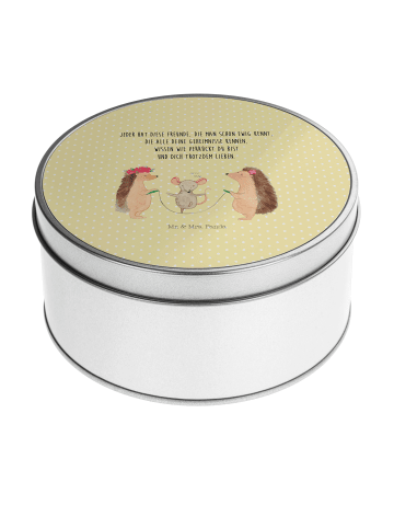 Mr. & Mrs. Panda zuckerdose Igel Seilhüpfen mit Spruch in Gelb Pastell