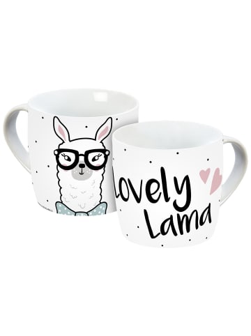 Geda Labels Tasse Lovely Lama in Rosa - 300 ml