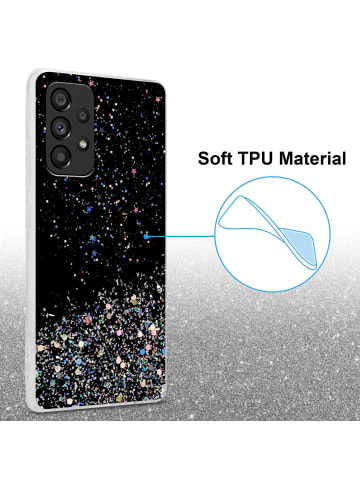 cadorabo Hülle für Samsung Galaxy A53 5G Glitter in Schwarz mit Glitter