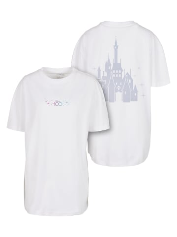 Merchcode Merchcode Damen Ladies Disney 100 Castle Tee in white