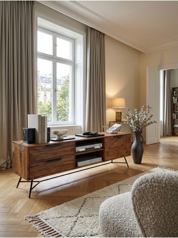 KADIMA DESIGN Lowboard NISHAN 160x54x40 cm Massiv Holz, Design Hifi-Board