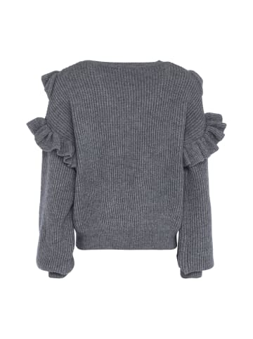 faina Damen Pullover in GRAU MELANGE