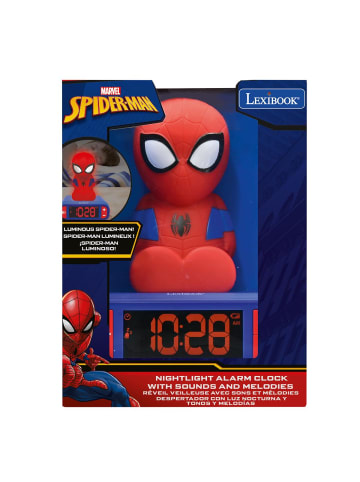 Lexibook Spider-Man 3D-Nachtlicht-Wecker mit Soundeffekten