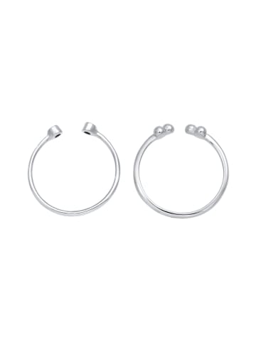 Elli Ring 925 Sterling Silber Ring Set in Silber