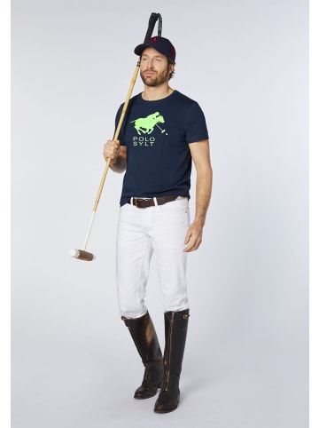 Polo Sylt T-Shirt mit gedrucktem Logo-Symbol in Blau