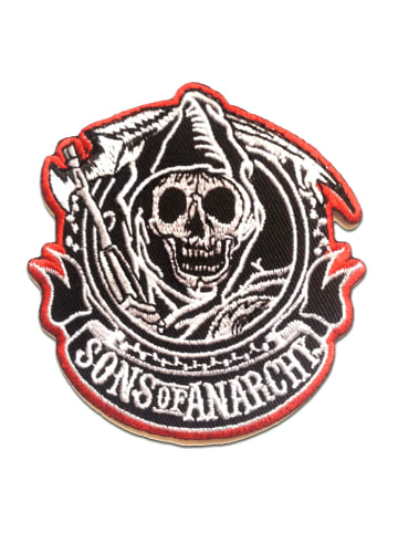 Catch the Patch Son Of Anarchy Motorrad Biker ClubApplikation Bügelbild inSchwarz