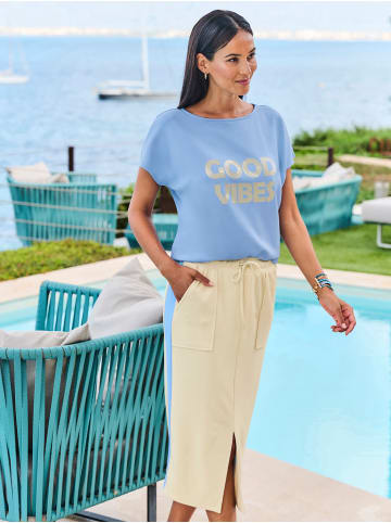 Heine Kurzarmshirt in himmelblau-sand