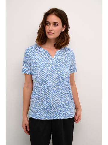 Kaffe T-Shirt kurzarm KAbella Regular fit in Ultramatine/Feather Gray Dot