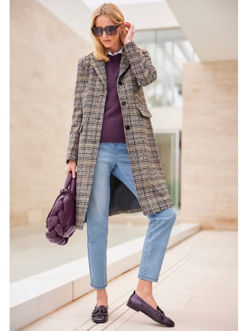 Heine Wintermantel in sand-traube-kariert