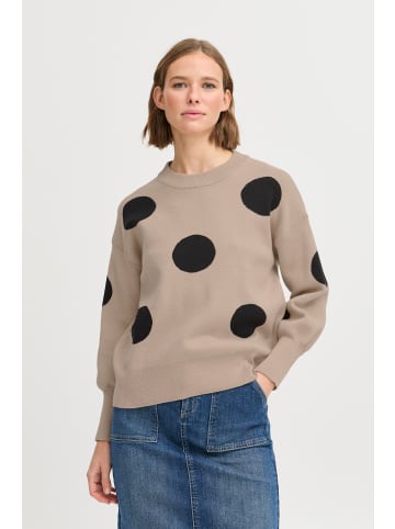 b. young BYOMME DOT JUMPER - KNIT Regular fit in Humus Mix