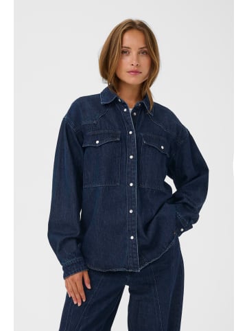 Kaffe Jeanshemd KAeloise Loose fit in Dark Blue Denim