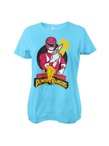 Power Rangers Shirt "Red Ranger Pose Girly Tee" in Blau