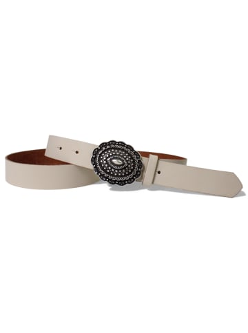 FRONHOFER Damen Ledergürtel in Creme