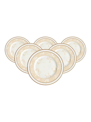 Villeroy & Boch 6er Set Frühstücksteller Ivoire ø 22,7 cm weiß-gold in weiß-gold