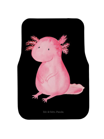 Mr. & Mrs. Panda Fahrer Autofußmatte Axolotl Niedlich ohne Spruch in Schwarz