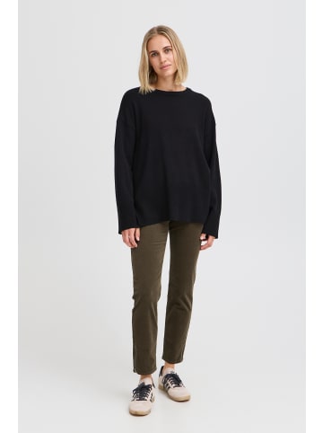 Pulz Strickpullover PZSTEFFI Relaxed fit in Black Beauty