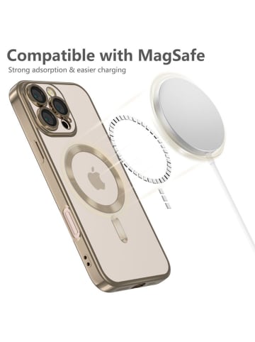 TechProtect Tech Protect Hülle Gold mit Magnetring iPhone 16 Pro in Gelb