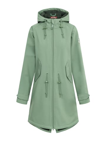 Derbe Jacke Island Friese in Hedge Green/Deep Forest
