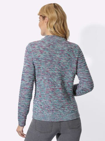 Sieh an! Stehkragen-Pullover in topas-erika-meliert