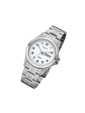 Regent Analog-Armbanduhr Regent Metallarmband silber mittel (ca. 38mm)