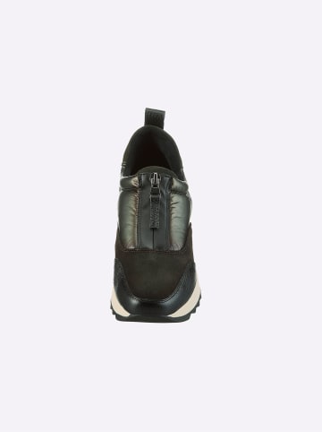 Heine Sneaker in khaki-oliv-gemustert