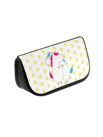 Mr. & Mrs. Panda Schminktasche Einhörner Umarmen ohne Spruch in Weiß