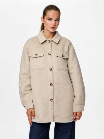 Pieces Shacket in Greige