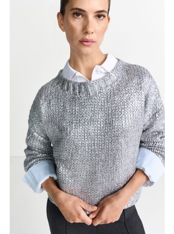 Rich & Royal Strickpullover in silber - 0001