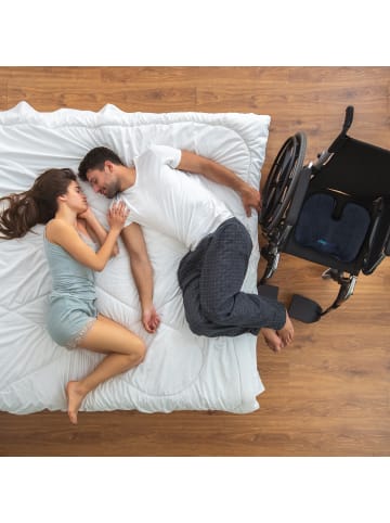 relaxdays Ergonomisches Sitzkissen in Schwarz
