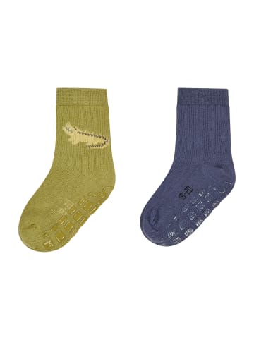 Sterntaler ABS Socken 2er-Pack Krokodil in mittleres grün