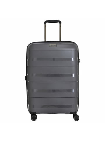Stratic Straw+ - 4-Rollen-Trolley 66 cm M erw. (rose) in dark grey