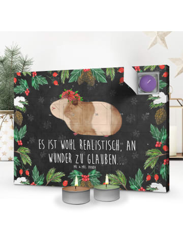 Mr. & Mrs. Panda Duftkerzen Adventskalender Meerschweinchen Weis... in Kreidetafel