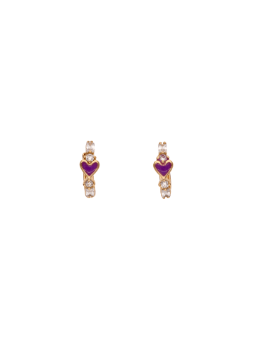 NAEMI Women Earrings in Rose Gold Violet