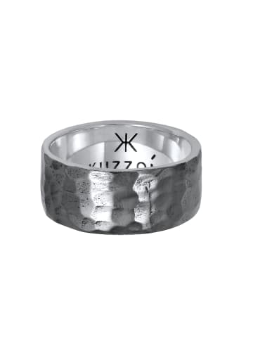 KUZZOI Ring 925 Sterling Silber in Schwarz