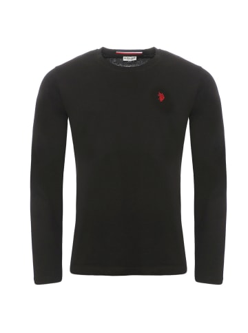 U.S. Polo Assn. Polo LongSleeve Shirt in Schwarz