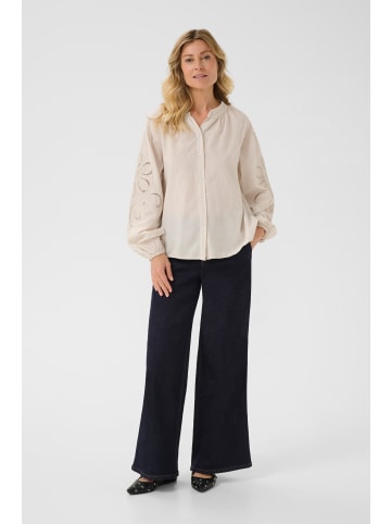 Cream Langarm-Bluse CRTimia Regular fit in Ancient Scroll