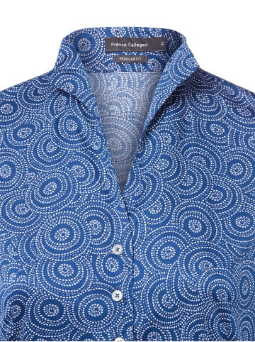 Franco Callegari Bluse in indigo weiß - 0065