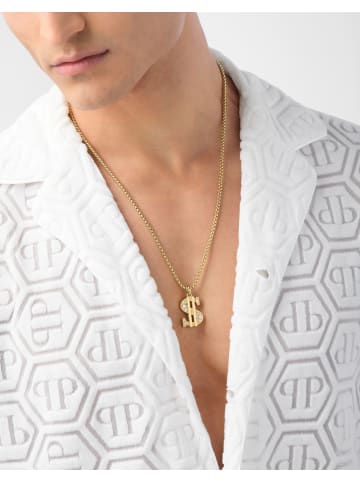 Philipp Plein Halskette mit Anhänger in Gold – (L)60cm