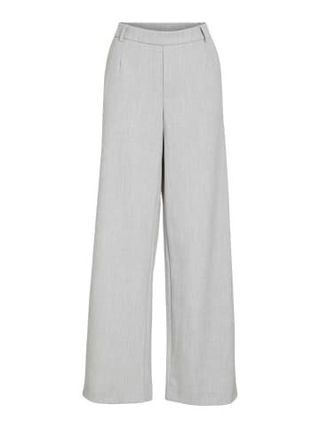 Vila Wide Leg Hose in Light Grey Melange