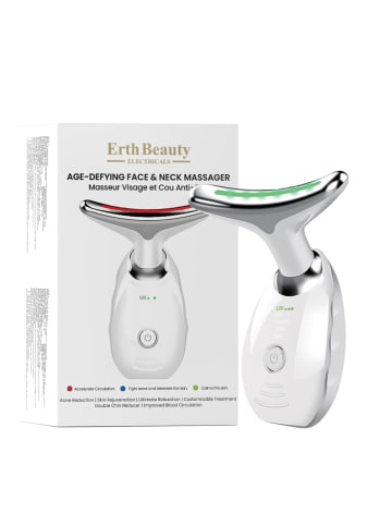 ErthSkin Anti-Aging-Gesichts- und Nackenmassagegerät – weiß