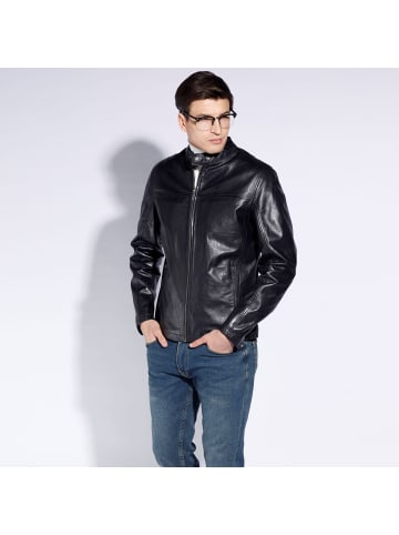 Wittchen Stylish leather jacket, man in Dark blue
