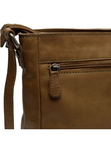 The Chesterfield Brand Weimar Umhängetasche Leder 24 cm in olive green