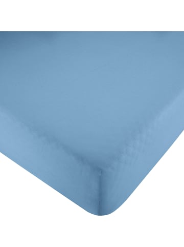 Erwin Müller Renforcé Spannbettlaken Würzburg in blau