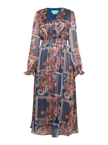 Usha Maxikleid Mit Paisley-Print in Blau Mehrfarbig