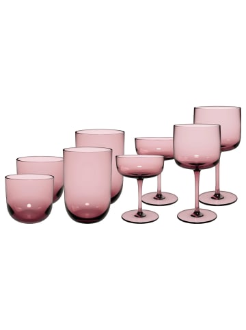 like. by Villeroy & Boch 8-tlg. Komplett-Gläser-Set Like Glass in – in Grape